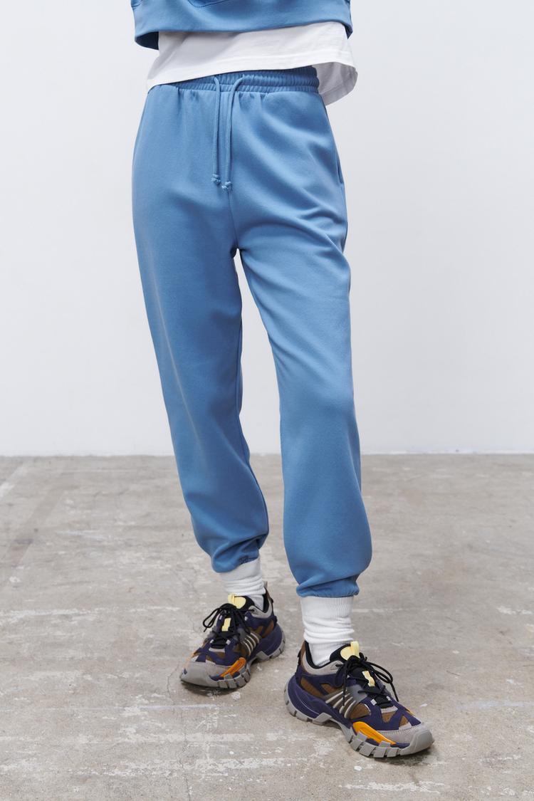 Plush jersey jogging trousers sale